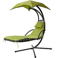 Green Variant of PatioPost Outdoor Hanging Chaise Lounger