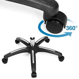 SONGMICS Thick Executive Office Chair: Remium Nylon Casters