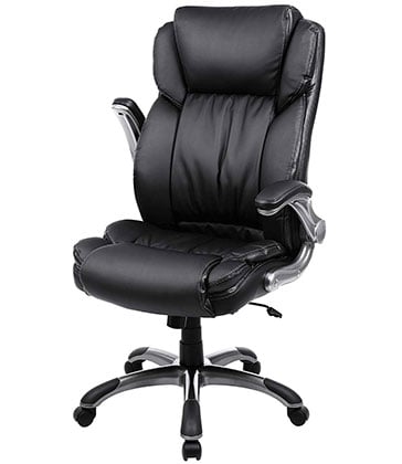 SONGMICS Thick Executive Office Chair UOBG94BK Right Main - Chair Institute