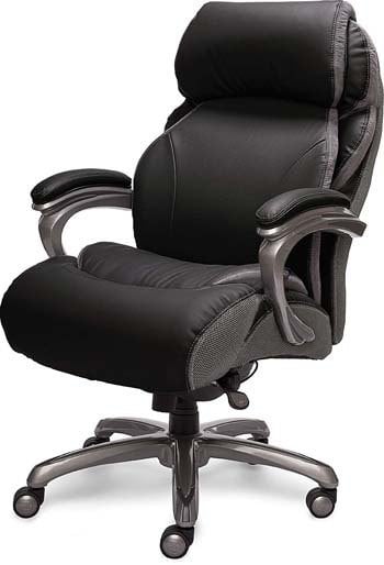 An image of Serta Smart Layers Big and Tall Executive Chair in Black