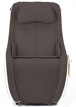 Front view of the Synca Circ Massage Chair Burnt Coffee variant