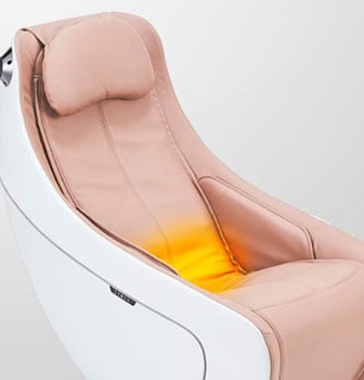 Illustration of the heated lower back seat of Synca Circ Massage Chair
