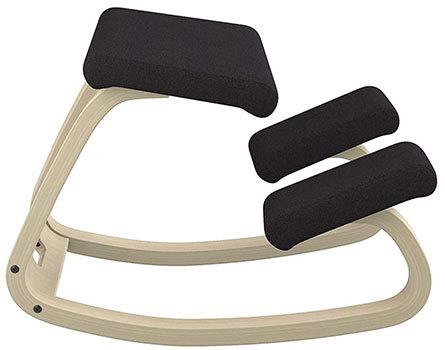 Side View of Black Variants of Balans Kneeling Chair