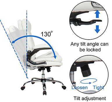 A Tilt Function Mechanism of New High Back Executive Office Chair of Yamasoro Office Chair