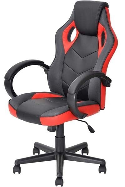 A larger image of Coavas Gaming Chair without footrest in red and black