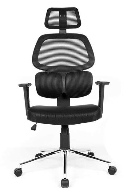 A larger image of Coavas Office Chair in Black with headrest
