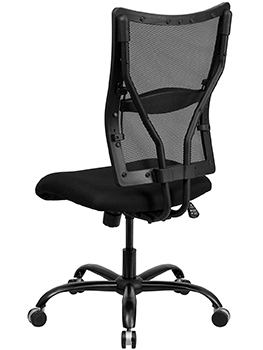 Back part of the Flash Furniture Hercules Mesh Executive Swivel Task Chair