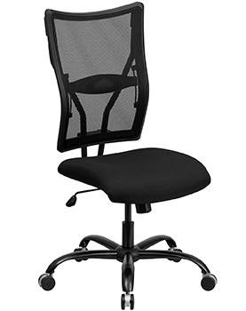 The Flash Furniture Hercules Executive Mesh Swivel Task Chair that does not have armrests