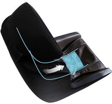 L-Track Massage System of Homedics HMC-100 Massage Chair