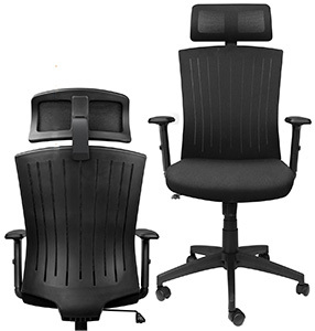 Front and Back View of Mesh Task Chair