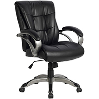 Viva Office Chair Review Bonded Leather Mid-Back Office Chair Small - Chair Institute