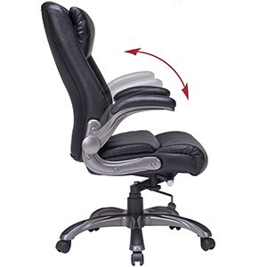 Adjustable Armrest of Viva High Back Bonded Leather Exec. Chair
