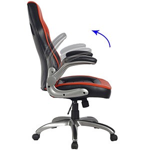 Adjustable Armrest of Viva High Back Ergonomic Chair with Flip-Up Arms