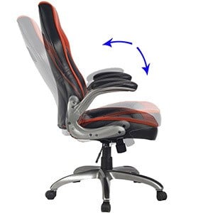 Rocking Function of Viva High Back Ergonomic Chair with Flip-Up Arms