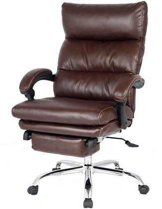 Viva High Back Ergonomic Leather Chair with Adjustable Lumbar Support 