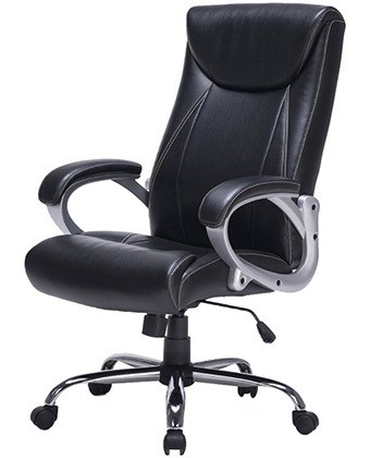 Right View of High Back Bonded Leather Office Chair