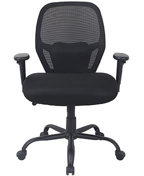 Front Image View of Amazon Basics Big and Tall Mesh Swivel Chair