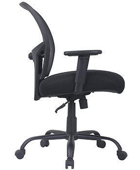 Side Image View of Amazon Basics Big and Tall Mesh Swivel Chair