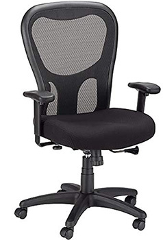 Front view of the Tempur-Pedic TP9000 Ergonomic Mesh Mid-Back Executive Chair