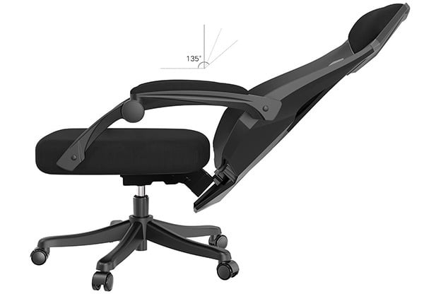 Recliner Angle of Hbada High Backed Diamond Series Office Chair