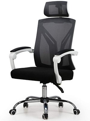 Right View of High-Backed Racing Style Ergonomic Office Chair