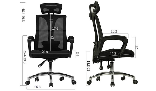Specification Stats of Hbada Ergonomic Office Chair