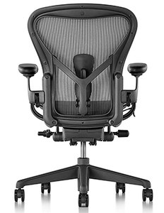 Best Office Chair For Sciatica Herman Aeron Back View Chair Institute 232x300 