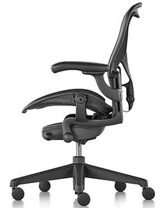Best Office Chair For Sciatica Herman Aeron Side View Chair Institute 236x300 