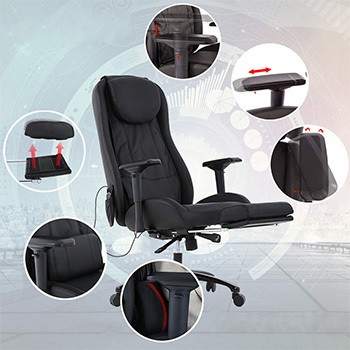 Adjustable armrests of the BestMassage High Back Executive Massager