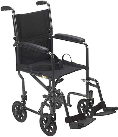 Drive Medical Lightweight Steel Transport Wheelchair