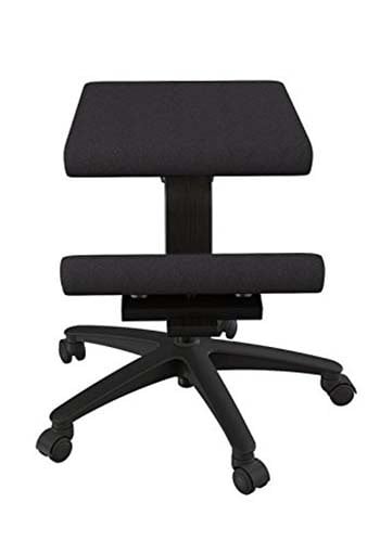 An image of front side of Varier Wing Balans Chair in Black color