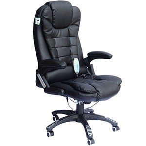 Black variant of the Homcom Heated Office Chair