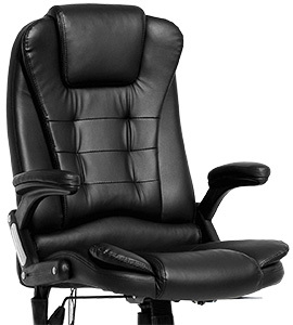 The Mecor Heated Office Massage Chair with block foam padding