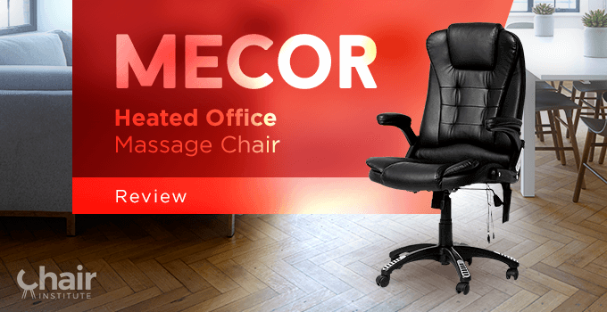 The Mecor Heated Office Massage Chair with a couch, table and chairs in the background