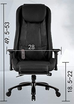 Specification Stats, Best Massage High Back Executive Massager with Lumbar Support Swivel Rolling Chair, Black