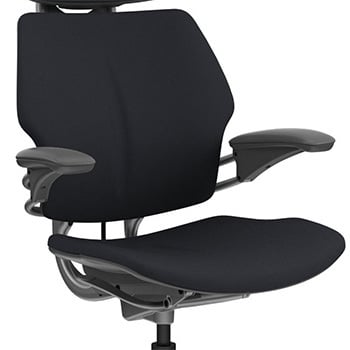 Armrests, Freedom Chair by Humanscale, Graphite Frame/Black