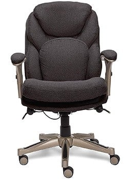 Dark Gray Fabric Color, Serta Works Office Chair with Back in Motion Technology, Front Position