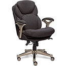 Dark Gray Fabric Color, Serta Works Office Chair with Back in Motion Technology, Left-Front Position