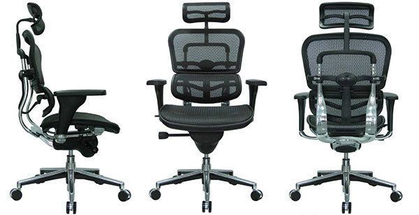 Black Color, Steelcase Amia with Adjustable Back Tension and Arms, LiveLumbar Support, in Different Position