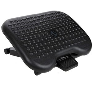 Charcoal Grey, Under Desk Foot Rest & Adjustable Footrest for Tired & Achy Feet