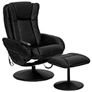 Flash Furniture BT-7672 with Recliner and Ottoman, the best massage office chair for hip pain