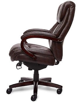Brown Color, Bonded Leather, La-Z-Boy Bellamy with Memory Foam, in Right Side Position
