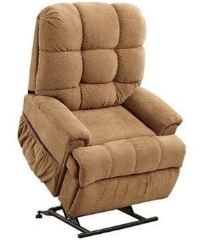 Crypton Color, Med Lift 5555 Full Sleeper Lift Chair with Footrest, in Right-Front Position