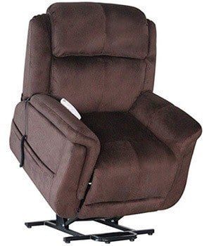 Walnut Brown, Serta Hampton with Infinite Position Dual Motor, in Left-Front Position