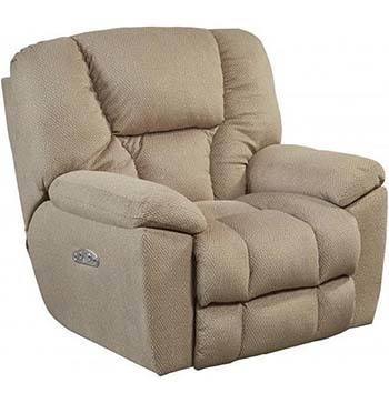 Catnapper Owens Lay-flat Power Recliner in Doe Color.