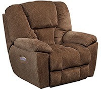 An image of Catnapper Owens Lay-flat Power Recliner in Hickory color Variant.