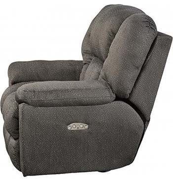 A side pose image of Catnapper Owens Lay-flat Power Recliner in Seal Color.
