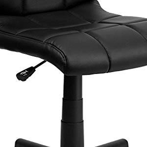 Seat height adjustment lever of the Mid-Back Quilted Vinyl Swivel Task Chair