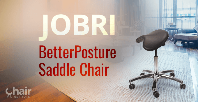 Jobri BetterPosture Saddle Chair in a living room