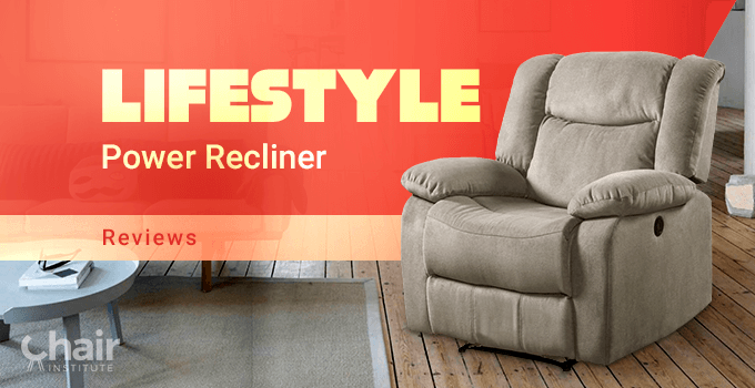 Lifestyle Power Recliner in a contemporary living room